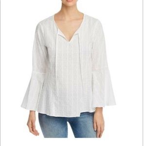 Cupid Blush boho bell sleeve blouse